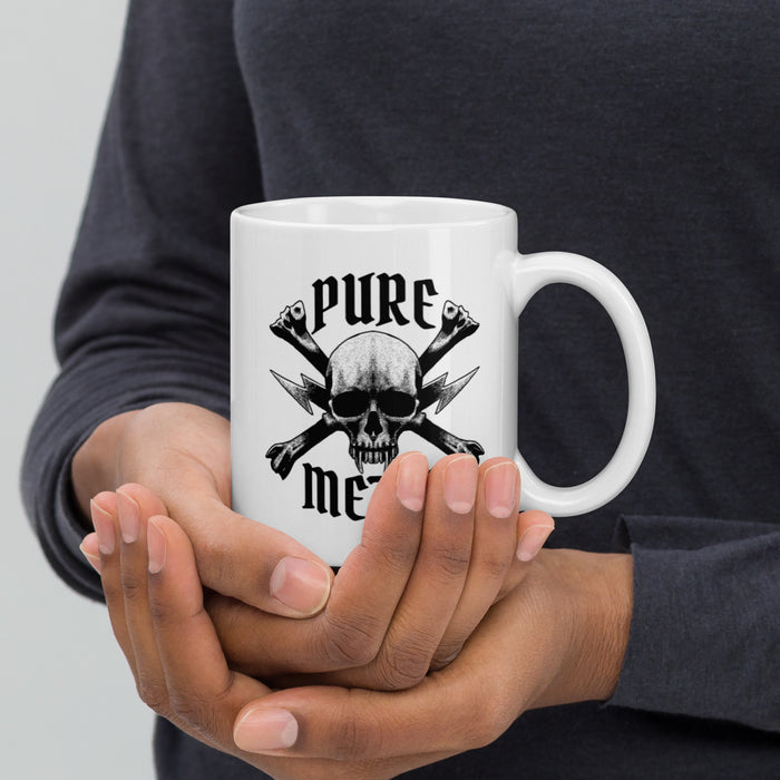 Pure Metal | White glossy mug