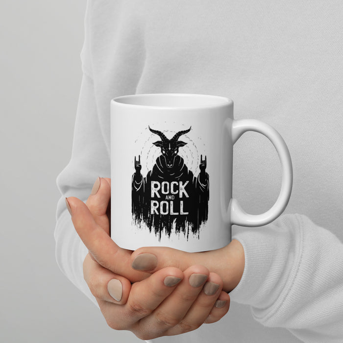 Satan Rock n Roll | White glossy mug