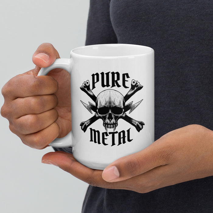 Pure Metal | White glossy mug