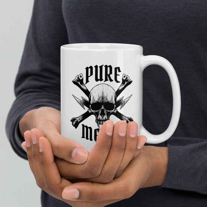 Pure Metal | White glossy mug