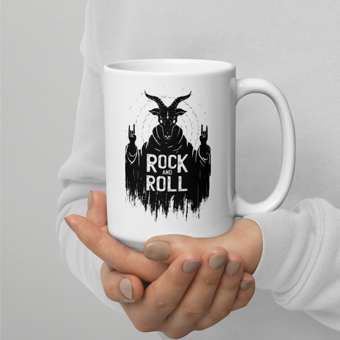 Satan Rock n Roll | White glossy mug